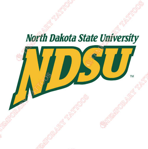 North Dakota State Bison Customize Temporary Tattoos Stickers NO.5597